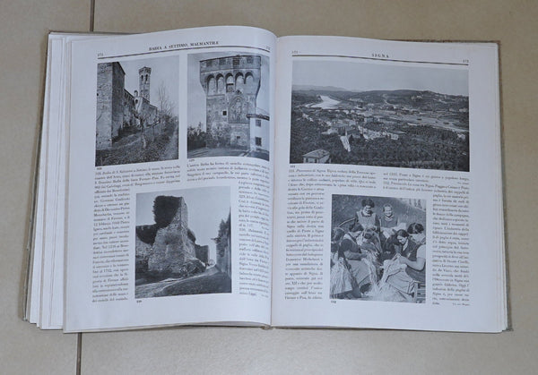 Antique Book 1934 Italy Touring Club Italiano Toscana Guide Photos 1st Edition