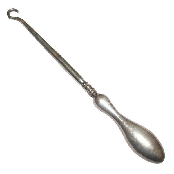 Antique English Button Hook Collectible Silver Birmingham 1924 Signed G& CL
