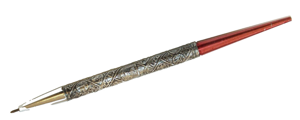 Judaica Israel Bezalel Vintage Tribes of Israel Sterling Silver Pen w Menorah