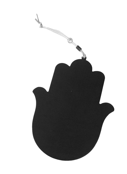 Judaica Kabbalah Home Blessing Hamsa Wood Epoxy English Wall Hang Evil Eye