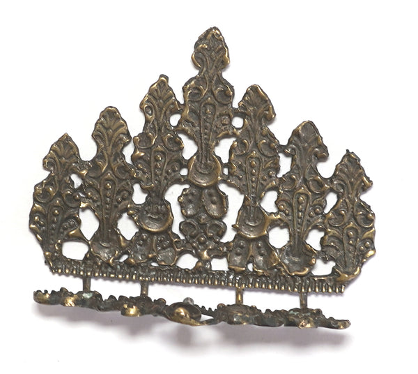 Judaica Israel Tiny Miniature Copper Menorah Hanukkah Vintage 1960's Ethnic