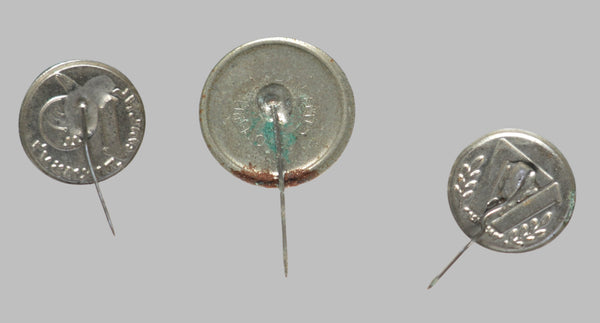 Lot  of 3 Vintage Israel 16, 17, 28 Anniversary Lapel Pin Badge 1964-1976