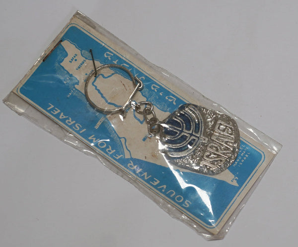 Lot of 4 Vintage 1960's Bezalel Rare Metal Key Charm Holder Israel Judaica