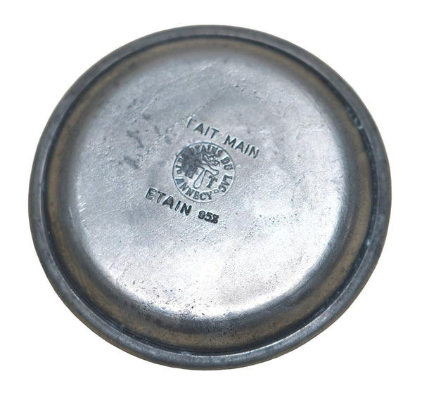 Lot of 4 Vintage French Pewter Fleur Du Lis Trinket Tray Etains Du Lac Annecy