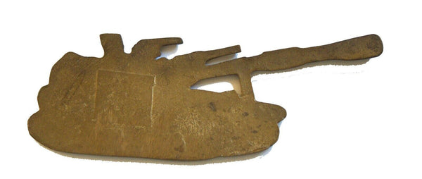 Lot of 2 IDF Zahal Large Metal Plaques Battleship Armored Tank Vintage Israel