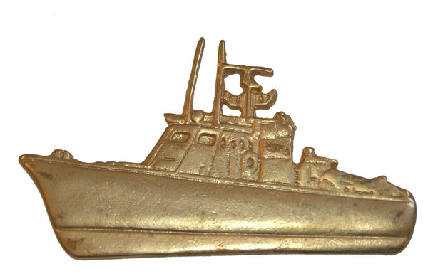 Lot of 2 IDF Zahal Large Metal Plaques Battleship Armored Tank Vintage Israel