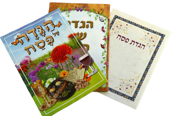 Lot of 3 Judaica PESACH Passover Illustrated Haggadah Recent Israel