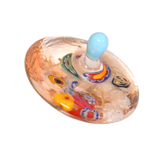 Murano Glass Handmade Dreidel Sevivon Hanukkah Judaica Italy Venice Murrina
