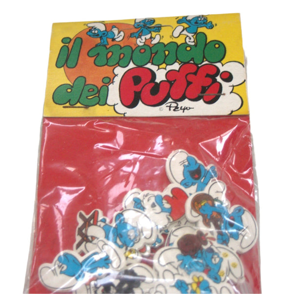 Smurfs Il Mondo Dei Puffi by Peyo 1983 Foam Figurines Giocas Bologna Vintage Toy
