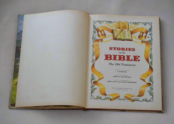 Stories of the Bible Hardcover Vintage Book Noel Dufount Illustrations 1954