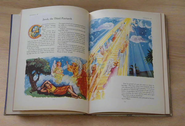 Stories of the Bible Hardcover Vintage Book Noel Dufount Illustrations 1954