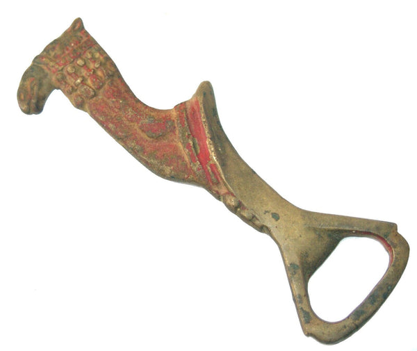 Vintage Camel Bottle Opener Israel Painted Bronze Collectible 1960's