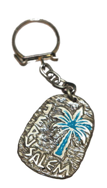 Vintage Chen Holon 1960's Key Chain Holder Israel Jerusalem Original Pack
