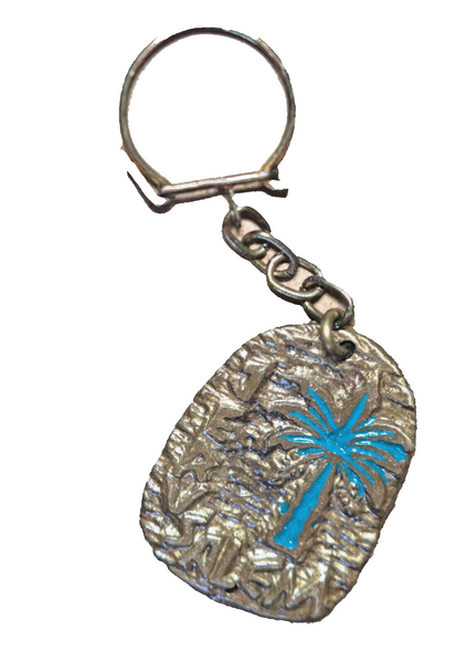Vintage Chen Holon 1960's Key Chain Holder Israel Jerusalem Original Pack
