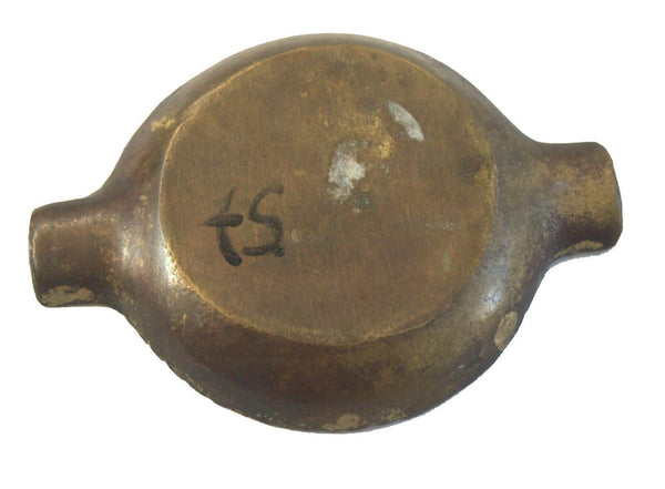 Vintage Israel Small Bronze Round Ashtray Playing Cards 1960's