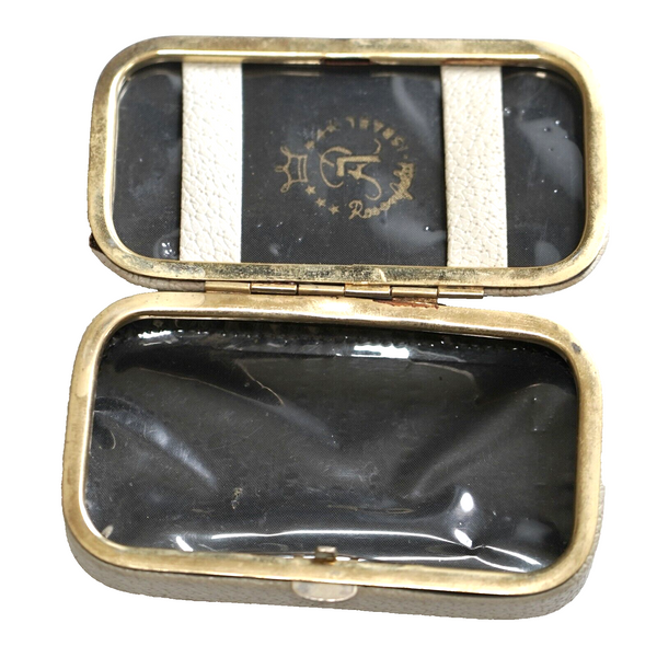 Vintage Rosenfeld Israel Map Manicure Set Box Wallet 1960-70's Israeliana