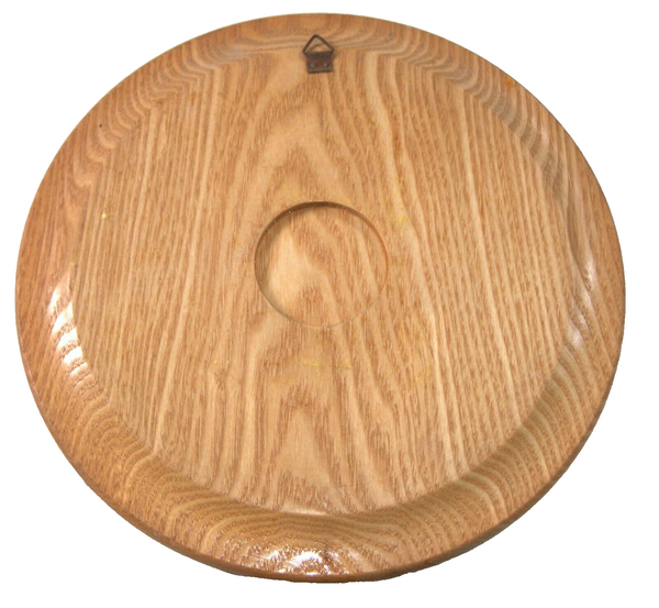 Vintage Wooden Tray Plate Wall Hang Hand Painted Floral