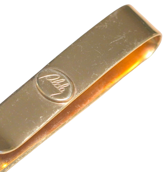Vintage Metal Letter Opener Gold Tone Signed Aldo 1970's