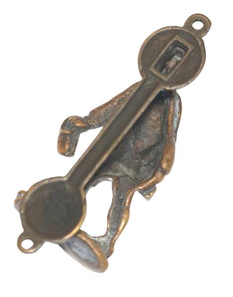 Vintage Shoeshine Boy Tom Chrudd Door Knocker British Folklore Brass