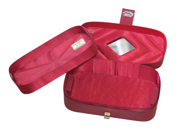 Vintage W. M. Israel Jewelry Luxury Box 1960-70's Israeliana Red