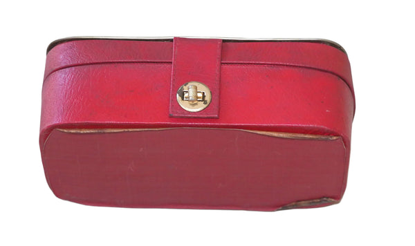 Vintage W. M. Israel Jewelry Luxury Box 1960-70's Israeliana Red