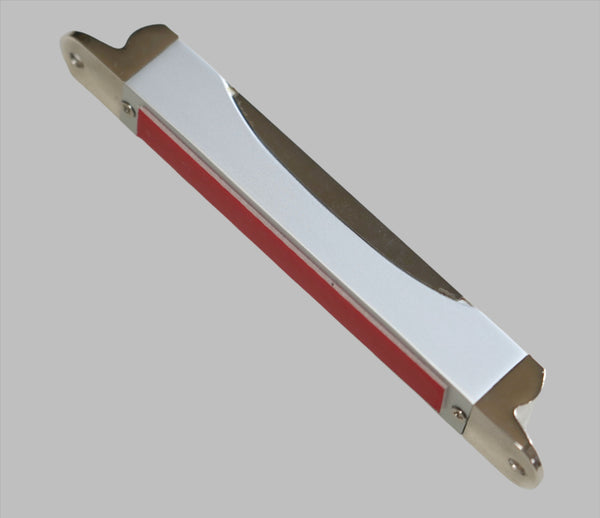 Judaica Mezuzah Case Aluminum Home Blessing Hebrew Cutout Metal Silver 7 cm