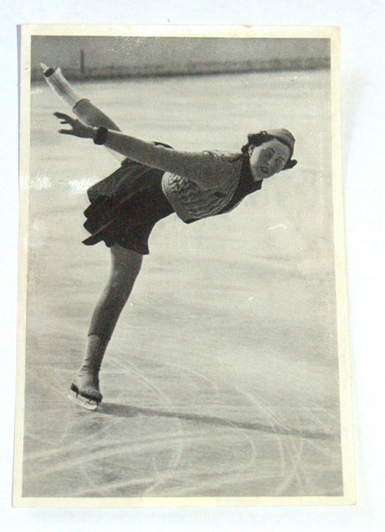 Lot of 4 Olympia 1936 Photo Cards Band I Ski USA Hockey Ivar Ballangrud Skating