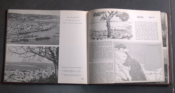 Vintage 1950 Book A Tour Through Israel Illustrated Hebrew English French