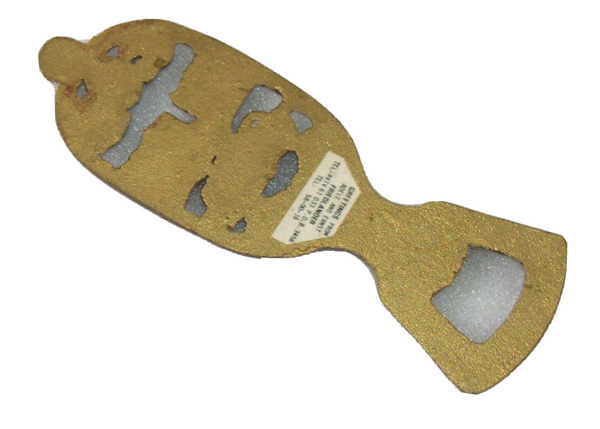 Vintage Israel Judaica Bottle Opener Painted Bronze Home Blessing 1960's