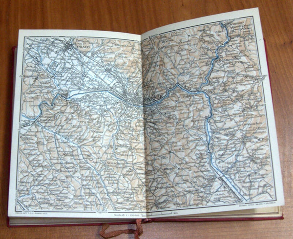 ITALY 1950 Florence Firenze E Dintorni TCI Travel Guide Maps Book 4th Edition