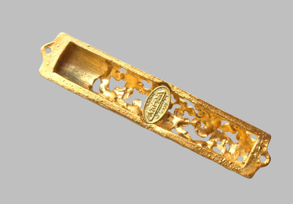 judaica-mezuzah-case-gold-enamel-decorated-jeweled-aqua-crystals-8-cm-menorah
