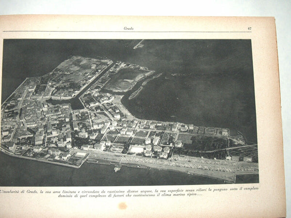Antique Book 1933 Italy Hotels Guide Part I Adriatic Beach Resorts Photo Maps