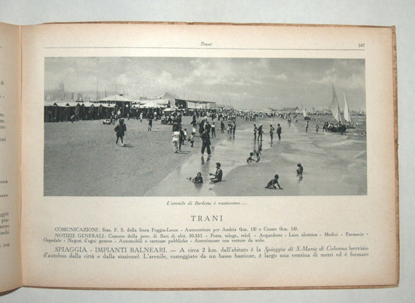 Antique Book 1933 Italy Hotels Guide Part I Adriatic Beach Resorts Photo Maps