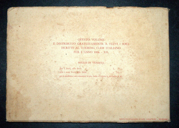 Antique Book 1934 Italy Spa Guide Part II Alpine Resorts Piemonte Photo Maps