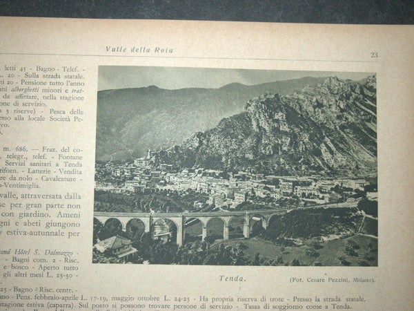Antique Book 1934 Italy Spa Guide Part II Alpine Resorts Piemonte Photo Maps