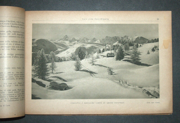 Antique Book 1934 Italy Spa Guide Part II Alpine Resorts Piemonte Photo Maps