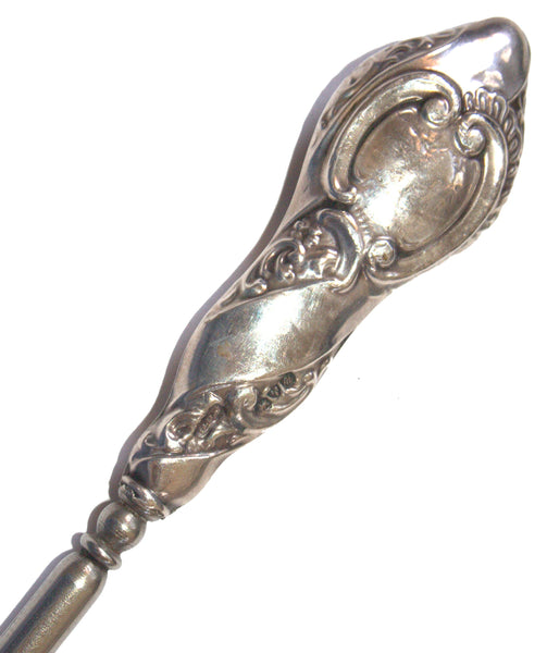 Antique English Button Hook Collectible Silver 925 Chester 1920 Signed