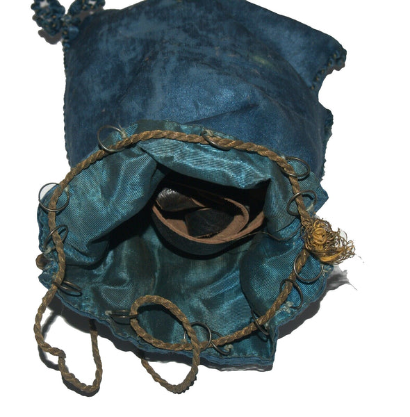 Antique Tefillin Set with Hand-Embroidered Bag Hebrew Name Date 1926–1927 (5687)