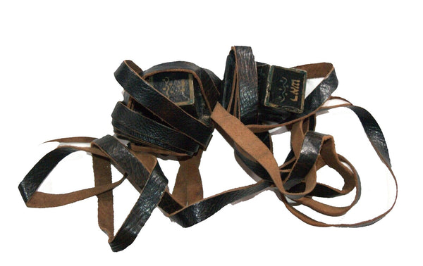 Antique Tefillin Set with Hand-Embroidered Bag Hebrew Name Date 1926–1927 (5687)