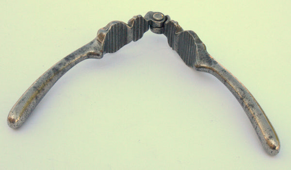 Vintage Nickel/Silver Plated Lincoln Imp Devil Head Crab Nut Cracker Nutcracker