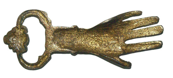 Hamsa Bottle Opener Bronze Vintage Israel Judaica Bezalel Jerusalem 1960's
