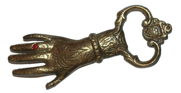 Hamsa Bottle Opener Bronze Vintage Israel Judaica Bezalel Jerusalem 1960's