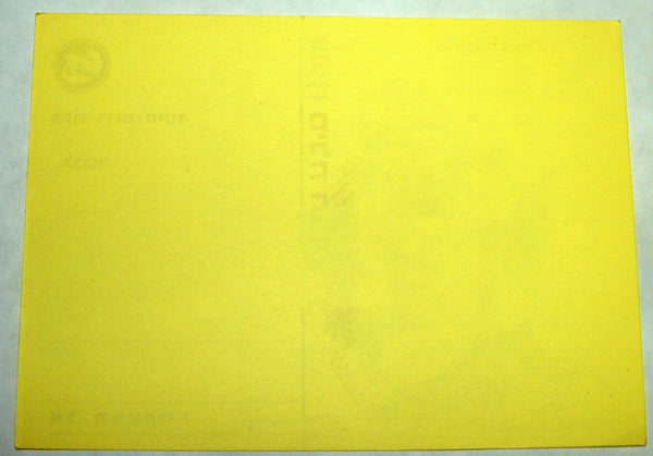 Israel IDF 1973 Yom Kippur War Postcard Yellow Judaica Vintage Comic Illustrated
