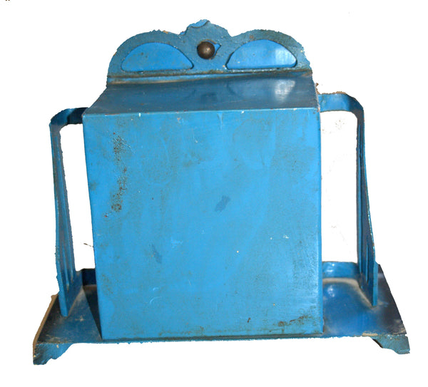 Judaica Bar Mitzvah Boy Blue Tefillin Box Vintage Israel 1950's