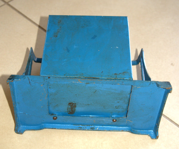 Judaica Bar Mitzvah Boy Blue Tefillin Box Vintage Israel 1950's
