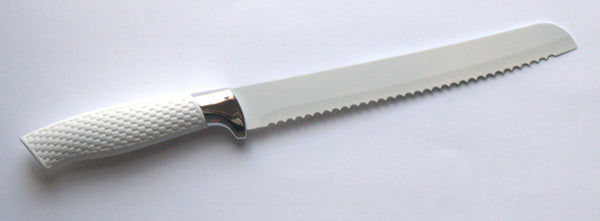 Judaica Challah Knife Floral Pomegranate Brown Print Shabbat Holiday