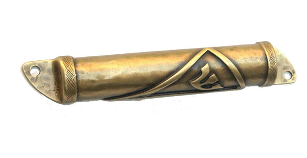 Judaica Metal Brass Hammered Mezuzah Case 6 cm Open Back