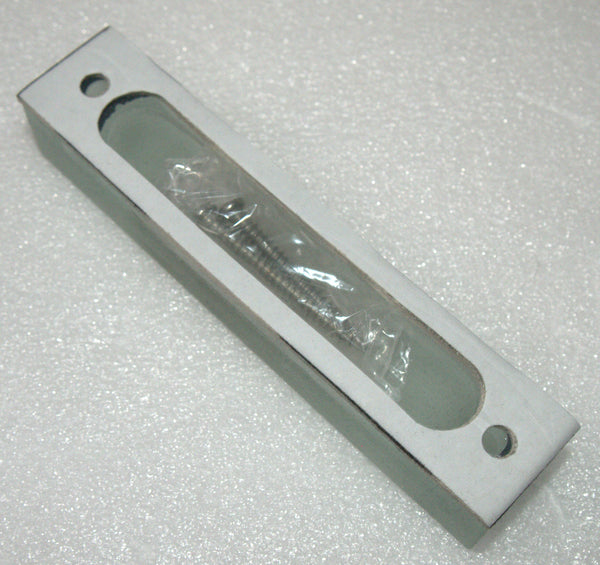 Judaica Mezuzah Case Frosted Glass Silver Magen David Star SHADAI 7 cm