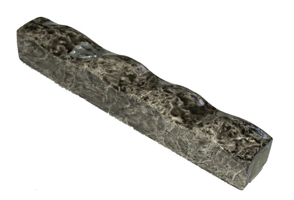 Judaica Mezuzah Case Polyresin Marble Like Dark Gray Closed Back 12 cm Gift