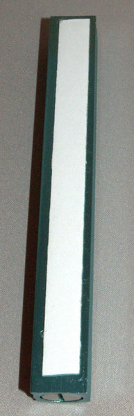 Judaica Mezuzah Case Turquoise Gold Crystals Slim Closed Back Bling 10 cm Scroll